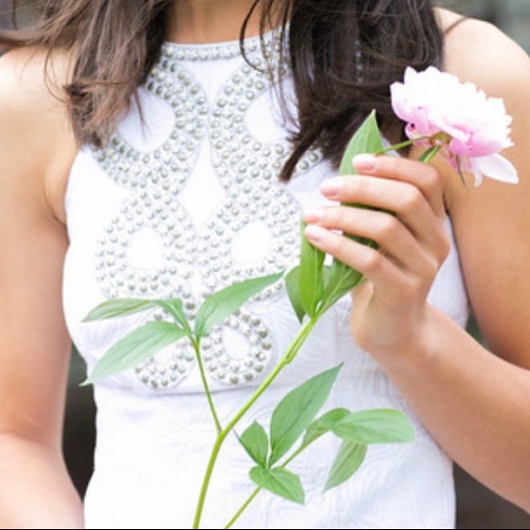 Laundry White Quilted Graduation Dress Size 0 - Picture 8 of 8